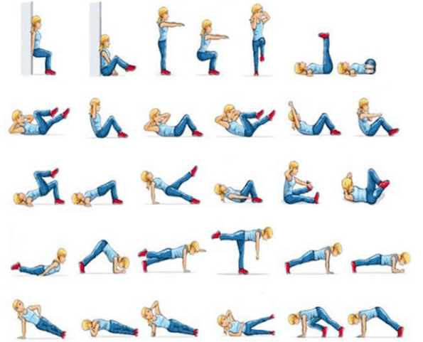 Exercises losing weight